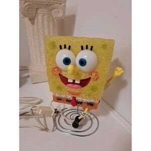 Vintage Running Sponge Bob Desk Lamp Working